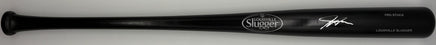 Justyn-Henry Malloy Autographed Black Louisville Slugger Pro Stock 34" Wooden Baseball Bat Beckett CoA.