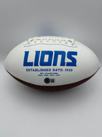Ennis Rakestraw Jr. Autographed Detroit Lions Football Beckett CoA.