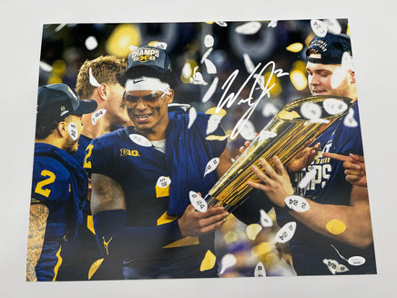 Will Johnson Autographed 16x20 Michigan Wolverines Photo JSA CoA.