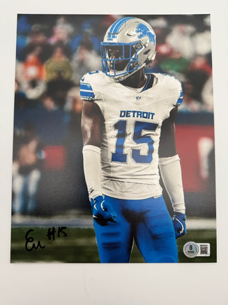 Ennis Rakestraw Jr. Autographed 8x10 Detroit Lions Photo Beckett CoA.