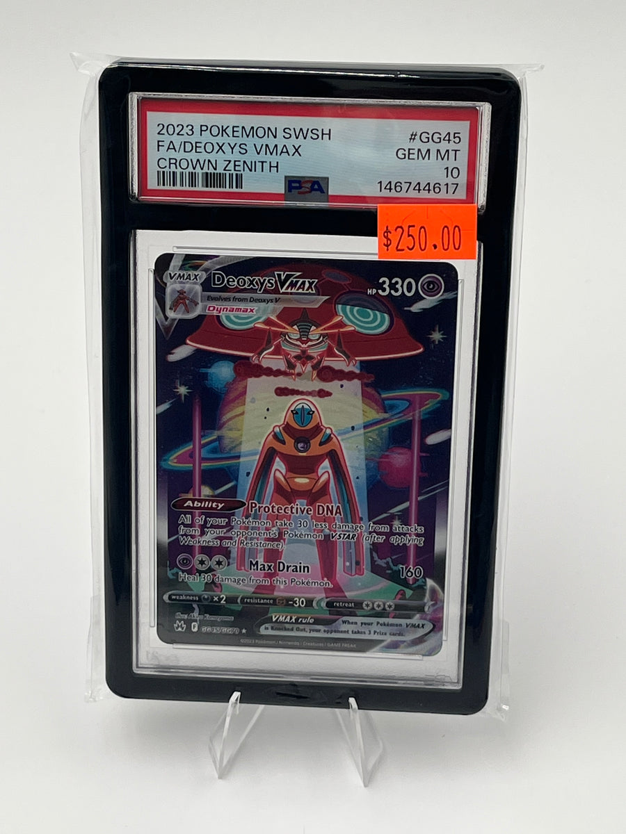 2023 POKEMON SWSH FA/DEOXYS VMAX CROWN ZENITH PSA 10 | JMC Sports