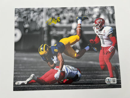 Tyler Morris Autographed 8x10 Michigan Wolverines Photo Beckett CoA.