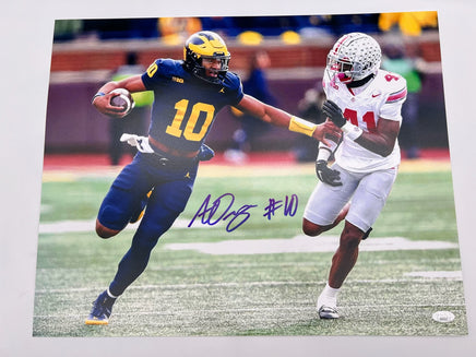 Alex Orji Autographed 16x20 Michigan Wolverines Photo JSA CoA.