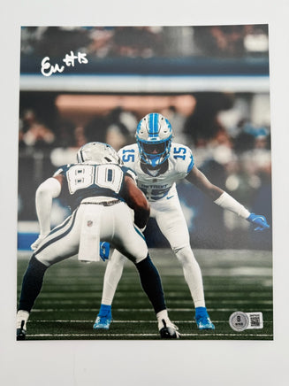 Ennis Rakestraw Jr. Autographed 8x10 Detroit Lions Photo Beckett CoA.