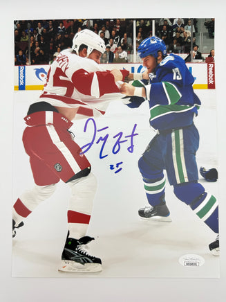 Darren McCarty Autographed 8x10 Detroit Red Wings Photo JSA CoA.