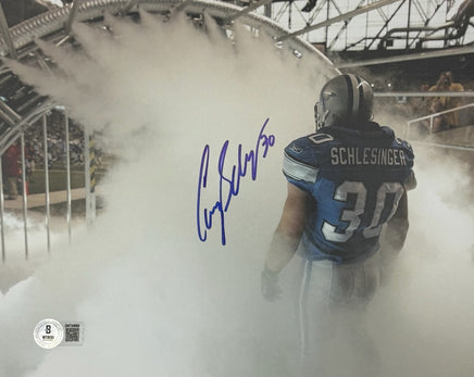 Cory Schlesinger Autographed 8x10 Detroit Lions Photo Beckett CoA.