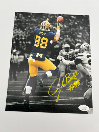 Jake Butt Autographed 8x10 Michigan Wolverines Photo JSA CoA.