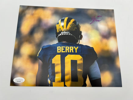 Zeke Berry Autographed 8x10 Michigan Wolverines Photo JSA CoA.