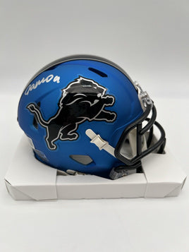 Autographed NFL Mini Helmets.