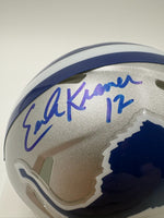 Erik Kramer Autographed Detroit Lions Mini Football Helmet JSA CoA