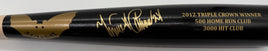 Miguel Cabrera Autographed Ash/Black Authentic Sam Wooden Baseball Bat JSA CoA.