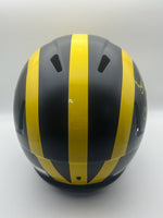 Tyrone Wheatley Autographed Michigan Wolverines Full-Size Replica Football Helmet with JSA CoA