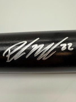 Parker Meadows Autographed Black Louisville Slugger Pro Stock 34" Wooden Baseball Bat JSA CoA