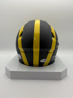 Jon Jansen Michigan Wolverines Autographed Speedflex Midi-Helmet W/ JSA CoA