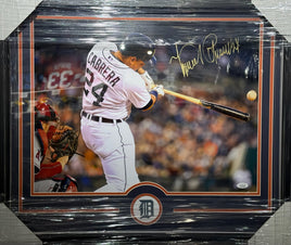 Miguel Cabrera Autographed 16x20 Framed Detroit Tigers Photo JSA CoA.