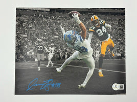 Isaac TeSlaa Autographed 8x10 Detroit Lions Photo Beckett CoA