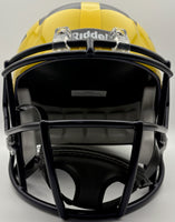 Colston Loveland Autographed Michigan Wolverines Full-Size Replica Football Helmet Beckett CoA.