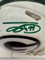 Jayden Reed Autographed Green Bay Packers Mini Football Helmet Beckett CoA