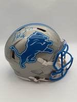 Amik Robertson Autographed Detroit Lions Speed Full-Size Authentic Football Helmet Beckett CoA