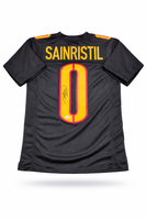 Mike Sainristil Autographed Washington Commanders Football Custom Jersey JSA CoA