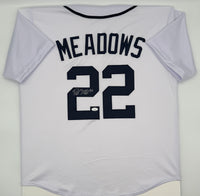 Parker Meadows Autographed Detroit Tigers White Custom Jersey