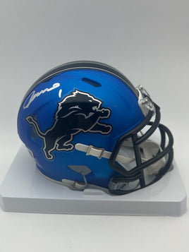 Jameson Williams Autographed Detroit Lions Alternate Mini Football Helmet Beckett CoA