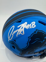 Isaac TeSlaa Autographed Detroit Lions Rave Mini Football Helmet Beckett CoA