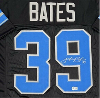 Jake Bates Autographed Detroit Lions Black Custom Football Jersey Beckett CoA