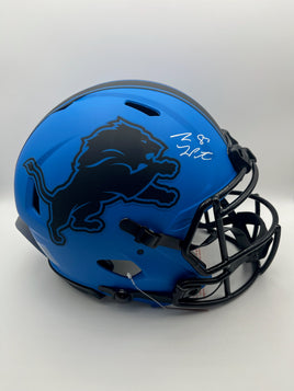 Sam Laporta Autographed Detroit Lions Rave Full-Size Authentic Football Helmet Radtke CoA