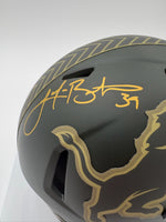 Jake Bates Autographed Detroit Lions Salute to Service Mini Football Helmet Beckett CoA