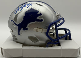Chris Spielman, Autographed Detroit Lions Throwback Mini Football Helmet JSA CoA