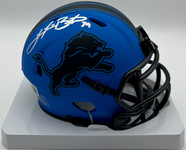 Jake Bates Autographed Detroit Lions Rave Mini Football Helmet Beckett CoA