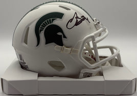 Le’Veon Bell Autographed Michigan State Spartans Mini Football Helmet Beckett CoA.