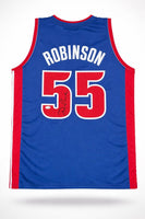 Duncan Robinson Autographed Detroit Pistons Blue Custom Basketball Jersey JSA CoA