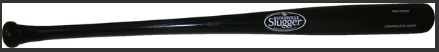 BLACK LOUISVILLE SLUGGER MLB PRO STOCK 34" WOOD BAT