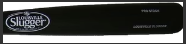 BLACK LOUISVILLE SLUGGER MLB PRO STOCK 34" WOOD BAT