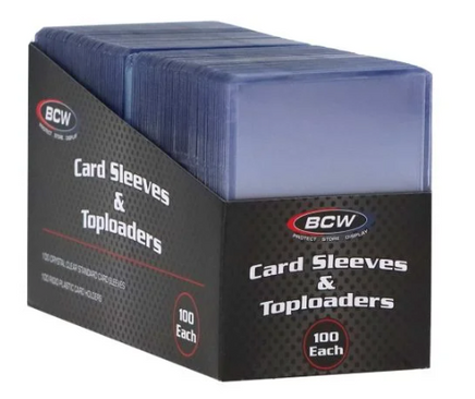 BCW 100 Count Card Sleeve and Toploader Combo Pack.