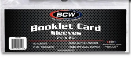 BCW Booklet Card Sleeves.