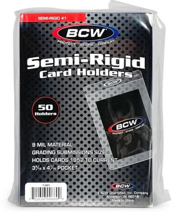 BCWSemi-Rigid Card Holder #1.