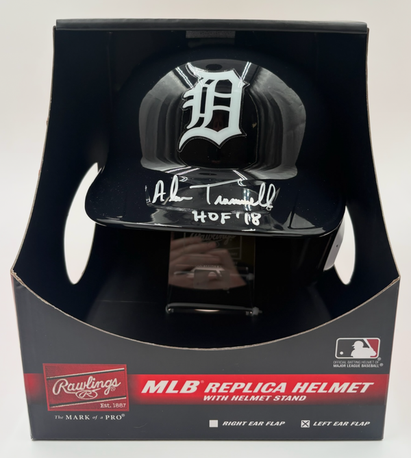 Alan Trammell Autographed Rawlings Full Size Baseball Helmet With Beckett CoA.