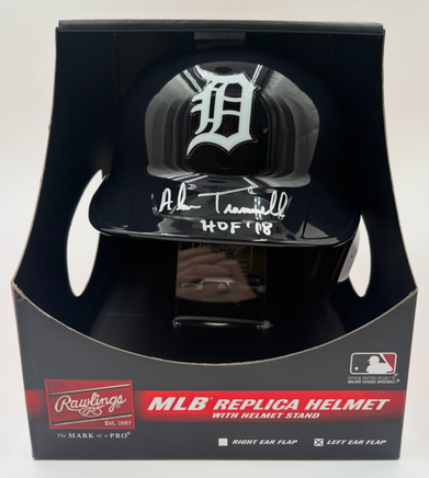 Alan Trammell Autographed Rawlings Full Size Baseball Helmet With Beckett CoA.