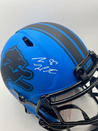 Sam Laporta Autographed Detroit Lions Rave Full-Size Authentic Football Helmet Radtke CoA.