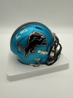 Ennis Rakestraw Jr. Autographed Detroit Lions Alternate Mini Football Helmet Beckett CoA