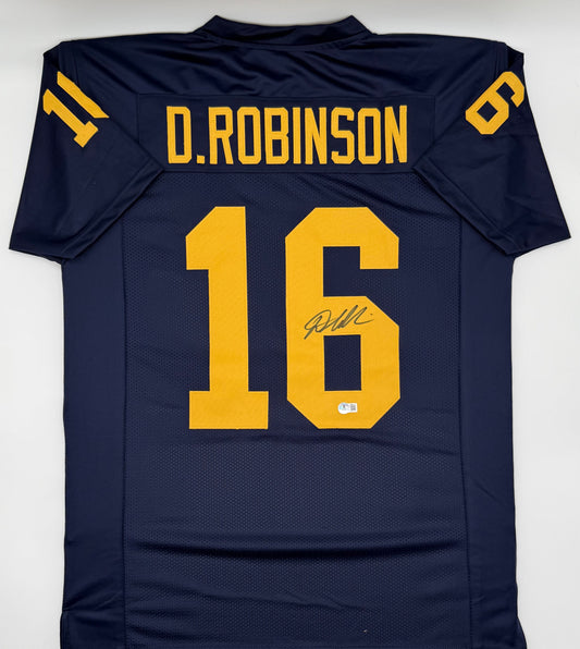 Denard Robinson Autographed Custom Michigan Wolverines Jersey Beckett CoA