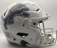 Aidan Hutchinson Autographed Detroit Lions STS Full-Size Flex Football Helmet Beckett CoA