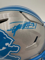 Kerby Joseph Autographed Detroit Lions Speed Midi Flex Football Helmet JSA CoA