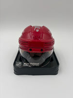Drew Miller Autographed Detroit Red Wings Mini Hockey Helmet JSA CoA.