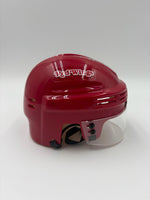 Chris Chelios Autographed Detroit Red Wings Mini Hockey Helmet JSA CoA