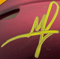 Mike Sainristil Autographed Washington Commanders Mini Football Helmet Beckett CoA