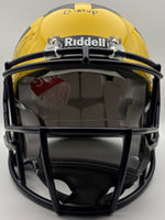 Will Johnson Autographed & Inscribed Michigan Wolverines 2023 CHAMPS Full-Size Authentic Football Helmet JSA CoA